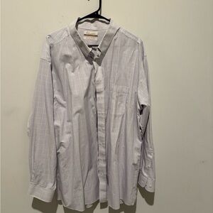 Roundtree & Yorke Men's Blue Checkered Button Down Shirt